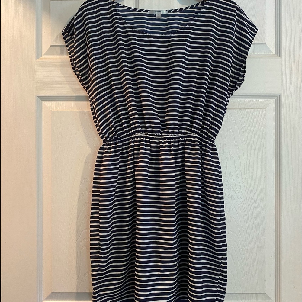 Striped Navy Dress